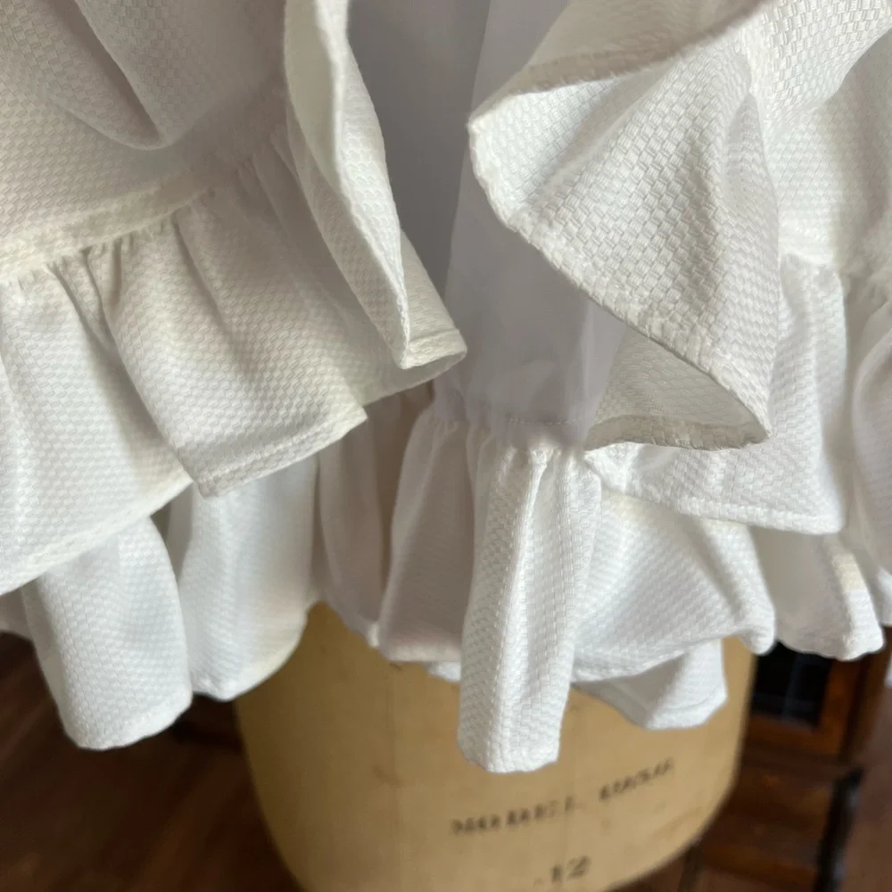 Nelly Madison girls white dress size 4